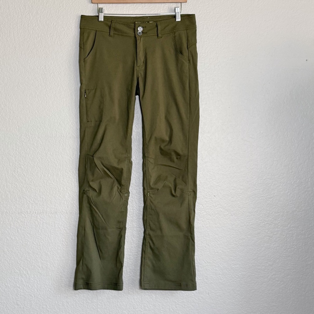 prAna Halle Pants Olive Green Utility Hiking Stretch Zion Women’s 8 - Picture 10 of 16